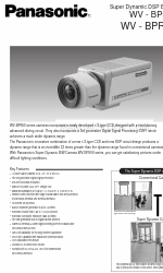 Panasonic WVBPR550 - CCTV Especificações