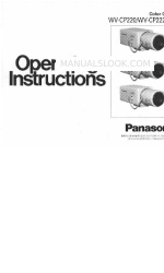 Panasonic WVCP220 - COLOR CCTV CAMERA Manual de instrucciones