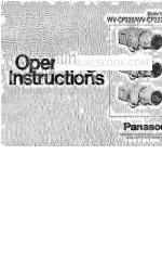 Panasonic WVCP220 - COLOR CCTV CAMERA Manual de instrucciones