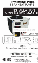 aquatherm Calorex AT500 Manual de instalación y funcionamiento