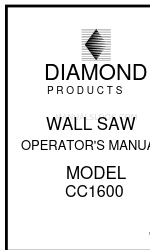 Diamond Products CC1600 Manuale dell'operatore