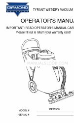 Diamond Products DP80500 Panduan Operator