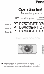 Panasonic DLP PT-DW530E Instrukcja obsługi dla sieci