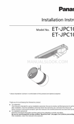 Panasonic et-jpc100we Manual de instrucciones de instalación