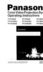 Panasonic PT-51D30 Instrukcja obsługi