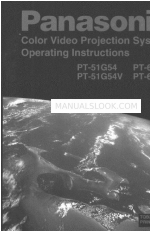 Panasonic PT-61G54V Operating Instructions Manual