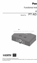 Panasonic PT-AE4000E Функціональні інструкції