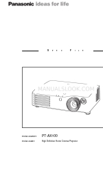 Panasonic PT-AX100 Archivo de especificaciones