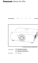 Panasonic PT-D6000LS Spezifikationsblatt