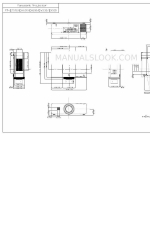 Panasonic PT-EW530 Maattekening