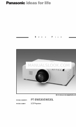 Panasonic PT-EW530 Handmatig