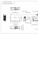 Panasonic PT-F200 Series Dimensiones