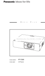 Panasonic PT-F200 Series Especificaciones