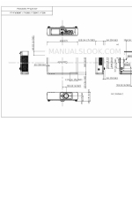 Panasonic PT-F300 Series 치수