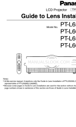 Panasonic PT-L6500EL Instrukcja instalacji