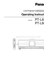 Panasonic PT-L6510E Gebruiksaanwijzing