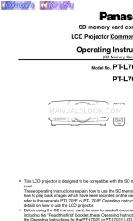 Panasonic PT-L701SDE Manuel d'utilisation