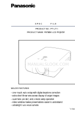 Panasonic PT-L711 Specificatie