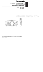 Panasonic PT-L720E Manual de Instruções