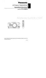 Panasonic PT-L730NTE Manual de Instruções