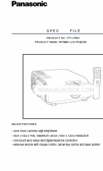 Panasonic PT-L759V File Spesifikasi