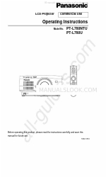 Panasonic PT-L780U Manual de Instruções