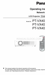 Panasonic PT-VX400NTEA Руководство по эксплуатации