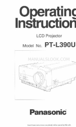 Panasonic PTL390U - LCD PROJECTOR 取扱説明書