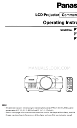 Panasonic PTL501U - LCD PROJECTOR 사용 설명서