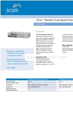 3Com 3C16411 - Baseline Dual Speed Hub Arkusz danych