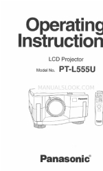 Panasonic PTL555U - LCD PROJECTOR 사용 설명서