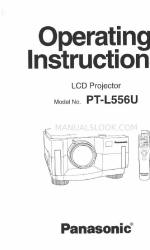 Panasonic PTL556U - LCD PROJECTOR 사용 설명서