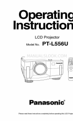 Panasonic PTL556U - LCD PROJECTOR 사용 설명서