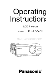 Panasonic PTL557U - LCD PROJECTOR Panduan Petunjuk Pengoperasian