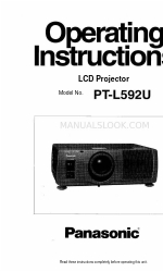 Panasonic PTL592U - LCD PROJECTOR Manual de Instruções