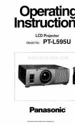 Panasonic PTL595U - LCD PROJECTOR Manual de Instruções