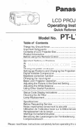 Panasonic PTL759U - LCD PROJECTOR Manual de Instruções