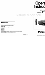 Panasonic PTL797U - LCD PROJECTOR Інструкція з експлуатації Посібник з експлуатації