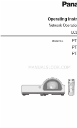 Panasonic PTST10E - LCD PROJECTOR Manual de funcionamento da rede