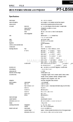 Panasonic Tentative PT-LB50NTU スペックファイル