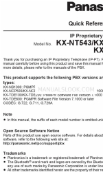 Panasonic KX-NT560 Quick Reference Manual