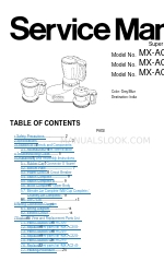 Panasonic MX-AC210 Servicehandleiding