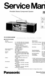 Panasonic RX-C20 Manual de servicio