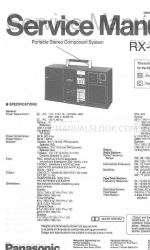 Panasonic RX-C300 Manual de servicio