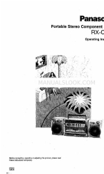 Panasonic RX-CT820 Operating Instructions Manual