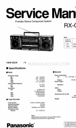 Panasonic RX-CT820 Service Manual