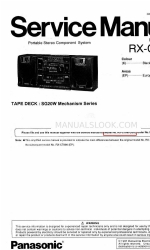 Panasonic RX-CT890 Manual de servicio