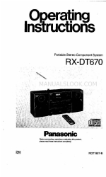 Panasonic RX-DT670 Operating Instructions Manual