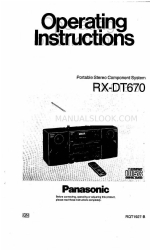 Panasonic RX-DT670 Operating Instructions Manual