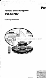 Panasonic rx-ed707 Cobra Operating Instructions Manual